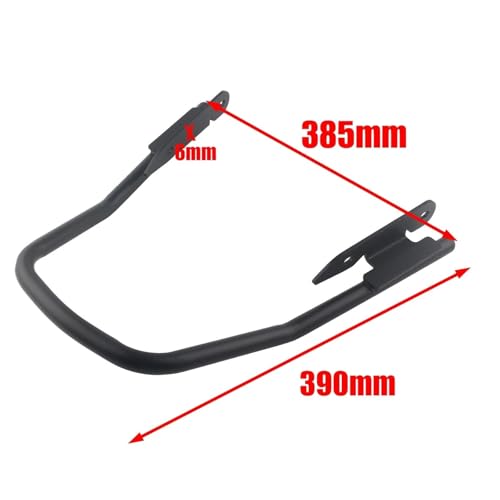 Soporte de equipaje para Triumph Trident 660 con base rígida negra 3