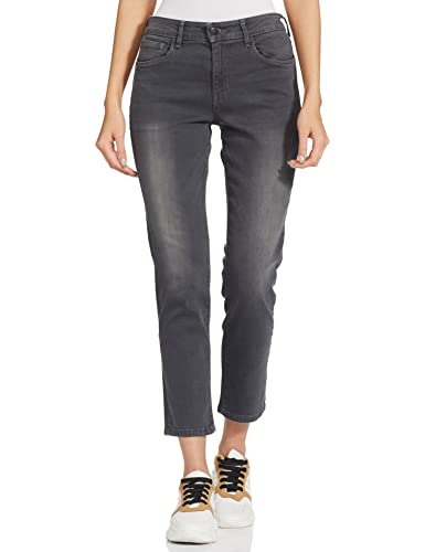 Image of GO COLORS Women Mid Rise Premium Straight Jeans