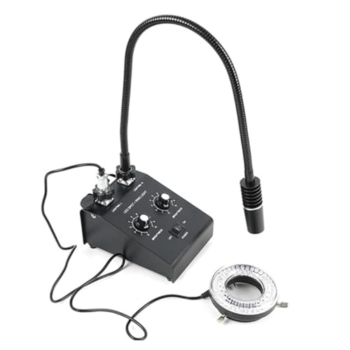 Microscope 3 in 1 6W 6500K Industry Microscope LED Gooseneck Lamp with 60 LED Light(2 in 1 C)