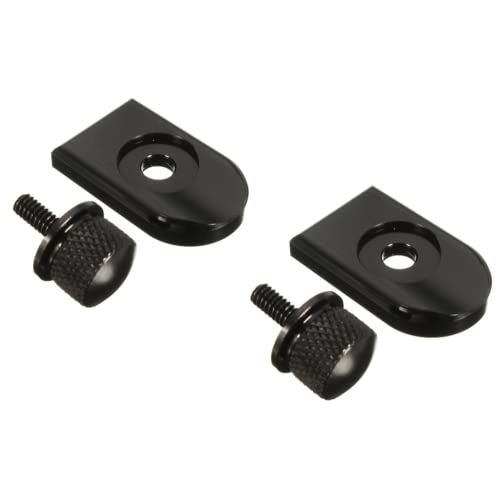 2 pièces couvercle de bouton de montage de vis de boulon de siège pour Harley Fatboy Road King Softail noir 1996-2021 Cover