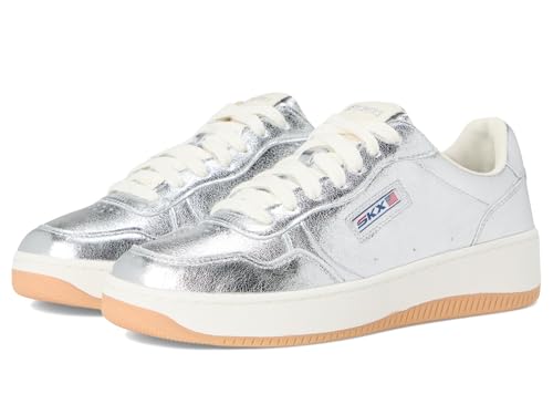 Skechers Women's Sport Court 2.0-Much Metallic Sneaker, silber, 41 EU