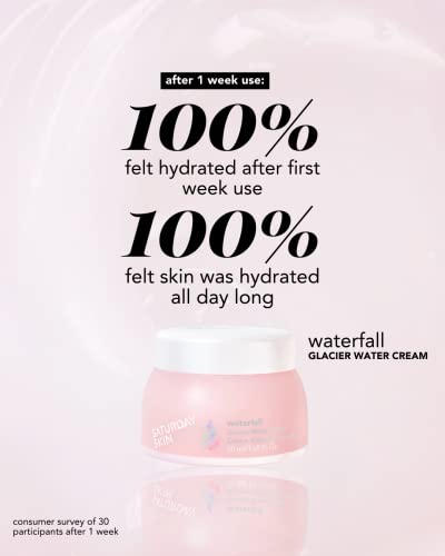 Saturday Skin Face Moisturizer Water Cream Natural Facial Moisturizer Oil-Free Gel Type Day & Night Cream Korean Skincare Soothing Hydrating And Reduce Wrinkles Good For Sensitive Skin 1.69 Fl. Oz. #TOP3