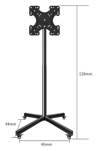 Soporte móvil para TV con ruedas para pantallas de 14-42 pulgadas miniatura 2