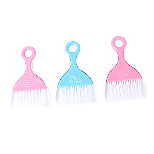 NOLITOY Computer Brush Cleaning Kit Miniature Broom Dustpan for Home Office Random Color