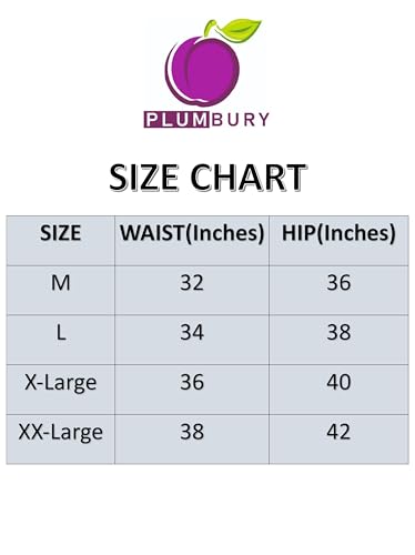 Image of PLUMBURY Women's Cotton High Waist Full Coverage Hipster Panty, Size M to XL (Pack of 3 Panty)