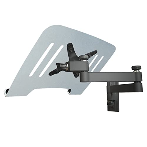 Drall Support Mural pour Ordinateur Portable en Noir avec Plateau pour adaptateurs pour Ordinateur Portable argentés Modèle: L52B-IP3S