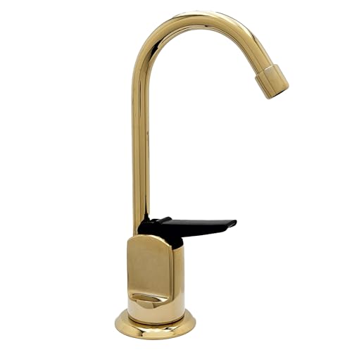 Image of Westbrass D203-NL-01 6" Touch-Flo Style Pure Cold Water Dispenser Faucet, 1 Pack, Polished Brass