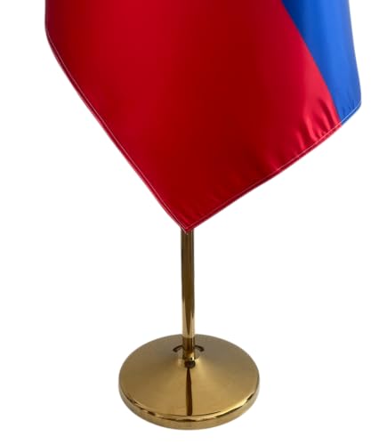Drapeau Slovaquie intérieur mât pied inox pour bureau et école