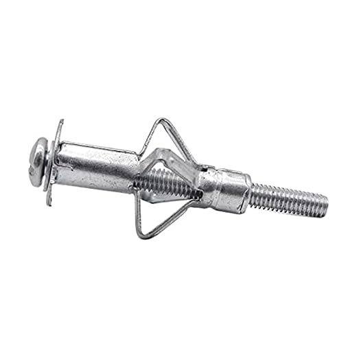 Självgängande skruvar 12 0PCS M4X20 Hollow Wall Metal Anchor Kit Gipsskivor Gipsplatta Havrummet Plug Dowel För tak Expansion Skruvar Gipsskivor Hål Svälla (Length : M4X60 60pcs)