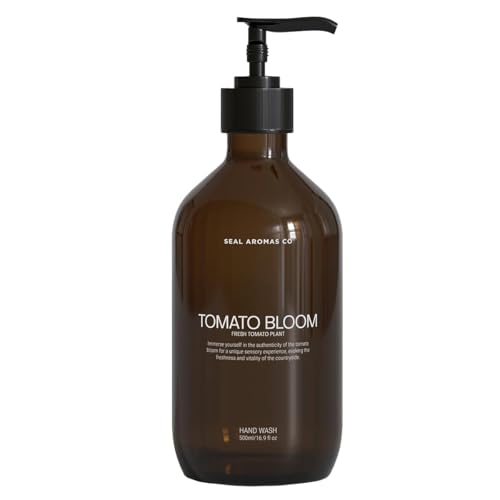 Seal Aromas Jabón de Manos Tomato Bloom 500ml | Aroma Verde de Floración de Tomate | Colección Basic | Frescura Natural y Vitalidad | Fórmula Vegana | Limpieza Suave | Uso Diario para la Piel