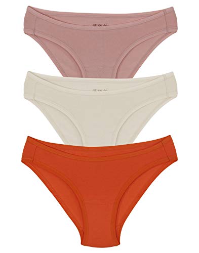 Image of Amante Solid Low Rise Cotton Bikini Panty Pack(Pack of 3)