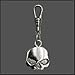 Half Skull Zipper Pull