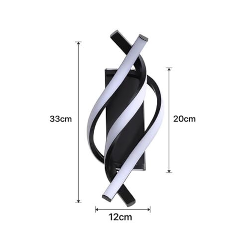 Lámpara de pared lineal para dormitorio con luz espiral regulable de relax 6