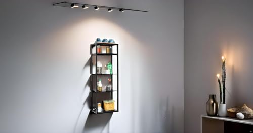 Image of MILAD SAIFIX Wall Shelf 5 Tier Wall Mount Condiment Storage Rack Floating Shelves | Storage Holder | Display Organizer | Wall Shelves (36L*18W*101H cm)