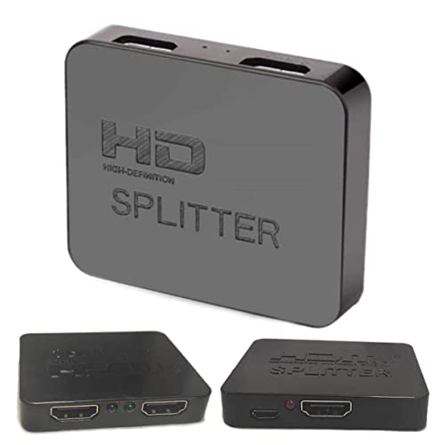 Divisor Hdmi Splitter 1x2 Full Hd 1080p 1 entrada 2 saída para dois monitores Duplicado/espelhado