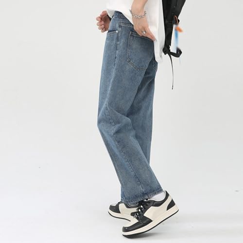 Bootcut Jeans for Men Regular Fit Classic Straight Leg Jeans with Pockets4