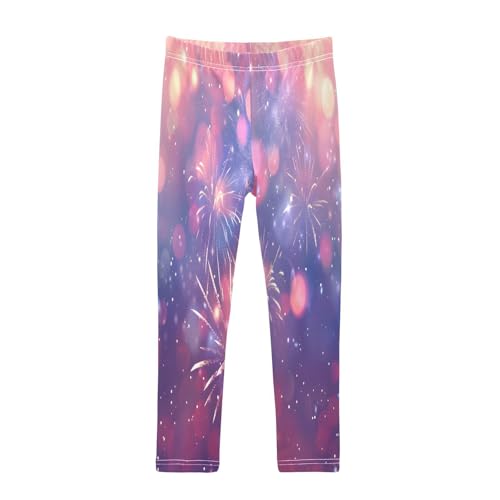 Bolaz Toddler Girls Leggings Printed Yoga Pants Leggings Firework for Kids