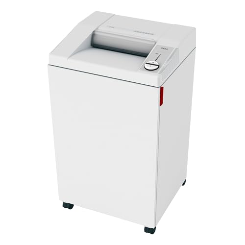 IDEAL 3104 Cross-Cut Commercial Office Paper Shredder Heavy Duty, Made in Germany, Continuous Operation, 22 to 25 Sheet Feed Capacity, 32-Gallon Bin, Shreds Staples/Credit Card, P-4 Security