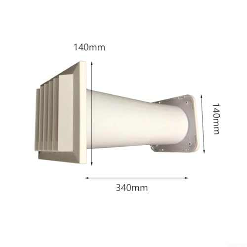 Kit de ventilation réglable plastique blanc haute résistance 33,5cm - 3