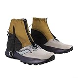 Wasserabweisende und reißfeste Gamaschen mit niedrigem Knöchel für Wandern und Trail-Einsatz, aus 20D-Nylon und Stretch-Stoff, leicht, mit sicherer Passform und austauschbaren Trägern (Gold)