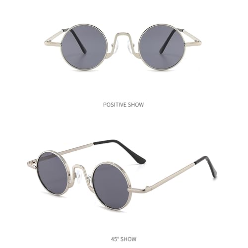 Retro Small Round Sunglasses for Men Women Vintage Style Sun Glasses2