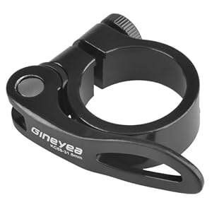 TRIWONDER OS0912 Fahrrad Sattelkloben Schwarz 34.9mm