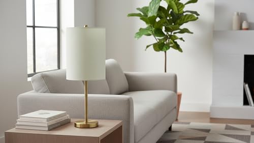 Image of Aspen Creative 31302A Contemporary Drum (Cylinder) Shaped Spider Construction Lamp Shade in Off White, 8 inch wide (8 inch x 8 inch x 11 inch)