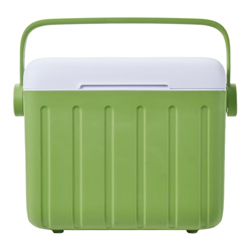 Nevera portátil de 6 litros para camping, hielera aislada con asa, pequeña cubeta de hielo al aire libre para picnic, barbacoa, viajes, playa o viajes de pesca