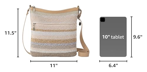 Image of The Sak Lucia Crossbody Bag in Crochet, Convertible Purse with Adjustable Shoulder Strap