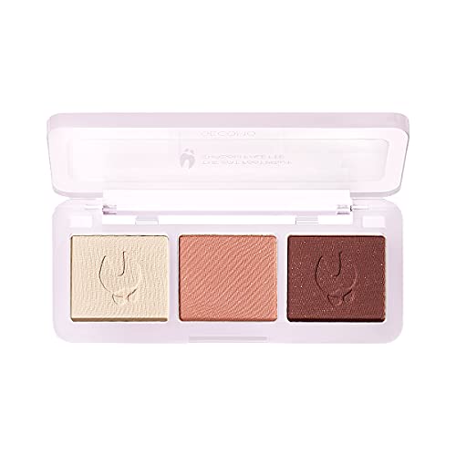 GECOMO Eyeshadow Palette, Matte Shimmer Glitter Pearl Animal Footprint 3 Color Eye Shadow Plattet, Waterproof, Long Lasting, No Idle Waste Best Colored Match Eyeshadow Makeup Palette (01# pig)