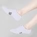 BUDERMMY No Show Socks Womens Low Cut Non Slip Athletic Cotton Invisible Women Sock 5 Pairs (US, Numeric, 6, 9, Regular, Regular, 5 Pairs White)