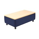 FDP Kid Comfort Collective Modularer Couchtisch, Marineblau/Ahornmaserung