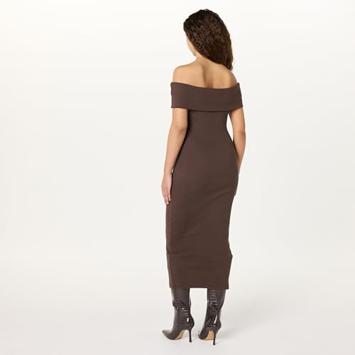Image of The Drop Womens Lora Off The Shoulder Midi Sheath Dress