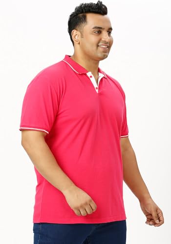 Image of Wear Your Opinion Men's Plus Size Tipped Polo Collar Neck Tshirt