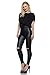 J2 Love Women's Knee Slit Faux Leather Legging, Medium, Black
