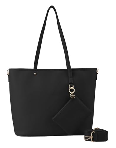Sac shopper Selje grand cabas noir SEIDENFELT MANUFAKTUR idéal pour le bureau