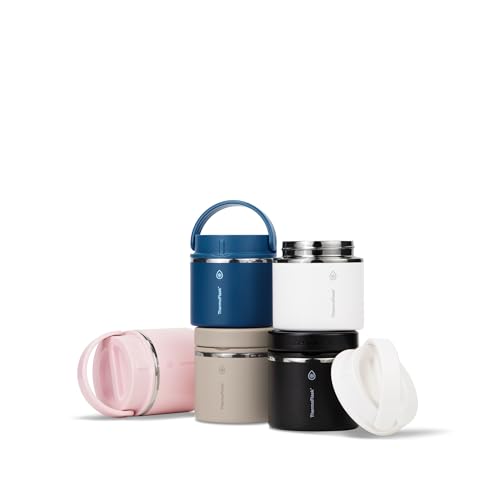 Image of ThermoFlask Insulated Food Jar with Leakproof Lid (20 oz, Sand) - Stainless Steel Food Containers for Hot & Cold Meals, Lunch, Soup & Snacks