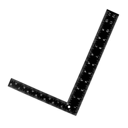 Alipis Righello Angolare in Acciaio Shape Professionale per Falegnami Quadrato Robusto Ingegneria e Strumento Compatto per Misurazioni Accurate