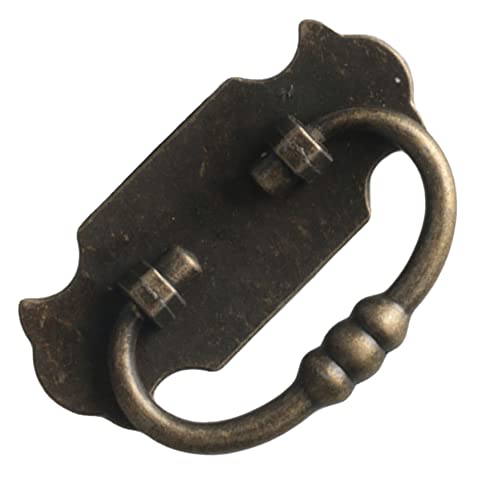 MOOD.SC Européenne Antique Armoire Poignée Bronze Tiroir Armoire Porte Pastorale Arc Tirer En Alliage De Zinc Poignée Trou Espacement 61mm (1,Bronze) Cover