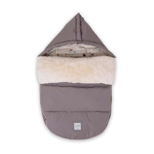 Image of 7AM Enfant Universal Stroller Footmuff - Water Repellent Winter Bunting Bag for Strollers & Car Seats, Soft Micro-Fleece & Plush Lined Stroller Footmuff for Baby Boy & Girl | PlushPOD