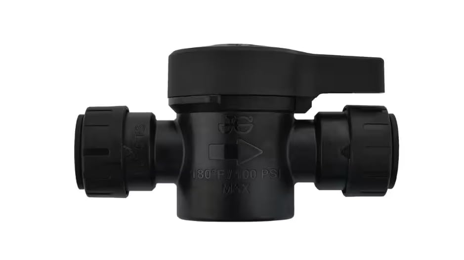 SharkBite ProLock 3/4 in. Push-to-Connect Plastic Shut Off Valve 1009398275