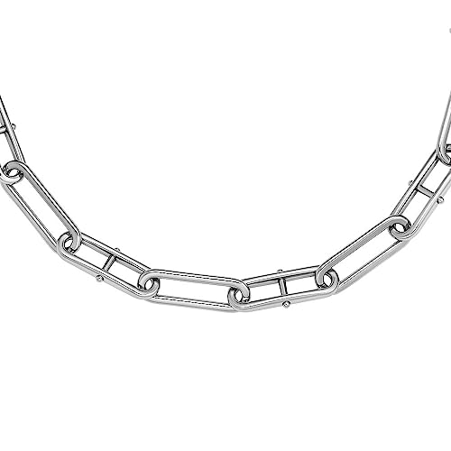 Miniatura 6 de Fossil Collar de cadena de acero inoxidable con cierre de langosta para mujer