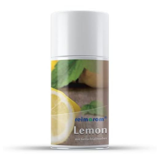 reimarom Duftspray Lemon | Lufterfrischer Duftspender oder zum manuellen Sprühen | Raumduft von REIMA | mit Geruchsabsorber | leckerer und natürlicher Duft nach Zitronen