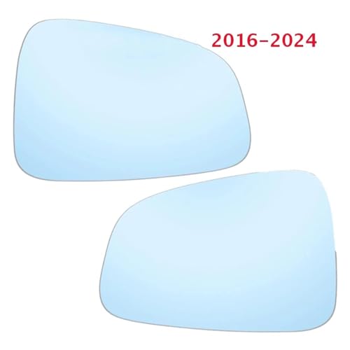 Rétroviseur connecté sans angle mort avec miroir chauffant bleu Tesla