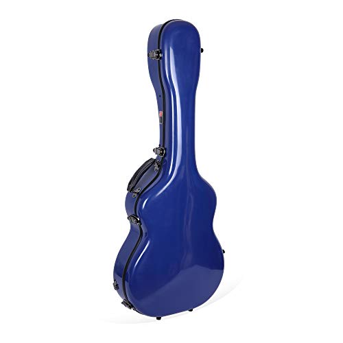 Image of Crossrock Deluxe Fiberglass Case for OM, Martin 000 Guitars(CRF2020OMNVBL)