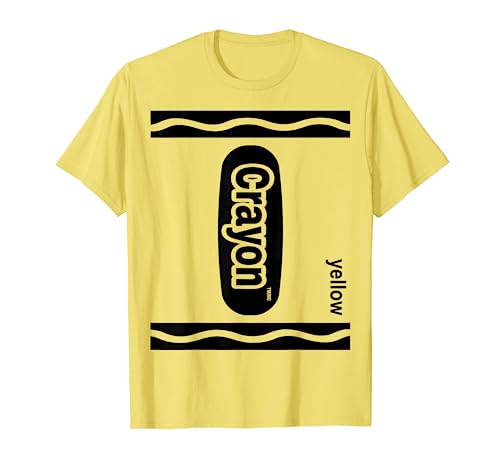 Gelb Zeichenstift Kasten Lemon Yellow Crayon Box Halloween T-Shirt