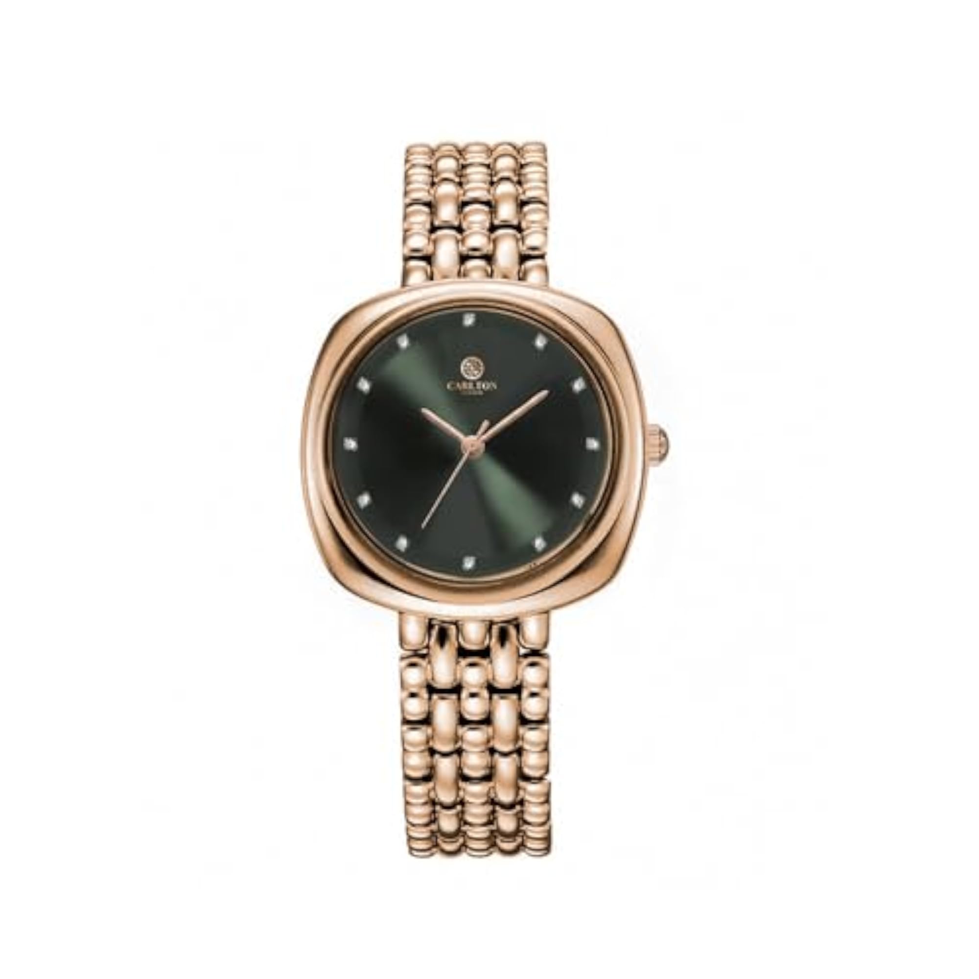 Women's Celeste Analog Watch with Square Dial and Stainless Steel Strap
