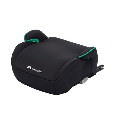 Bebeconfort Gaia i-Fix Rialzo Auto per bambini, Seduta auto bambini, seggiolino auto isofix, Seggiolino auto compatto e leggero, 128-150 cm, dai 6 ai 12 Anni (22-36 kg), Mineral Black