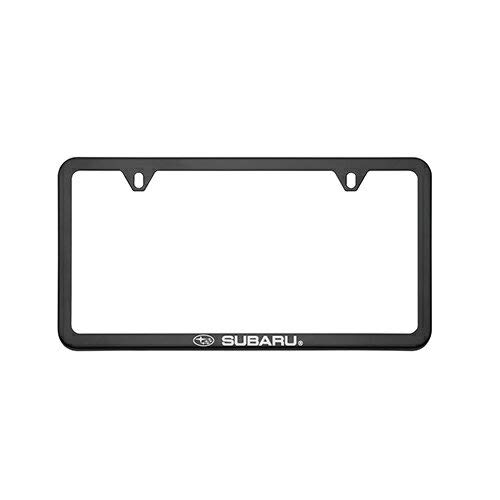 Logo Slim Line Black License Plate Frame SOA342L153 Outback Legacy WRX STi Impreza Forester Tribeca Crosstrek BRZ Ascent Solterra