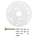 DCT Universal 6.5in Acrylic Router Table Base Plate Mount for Porter-Cable, Ryobi, Bosch, Makita, Hitachi, Dewalt